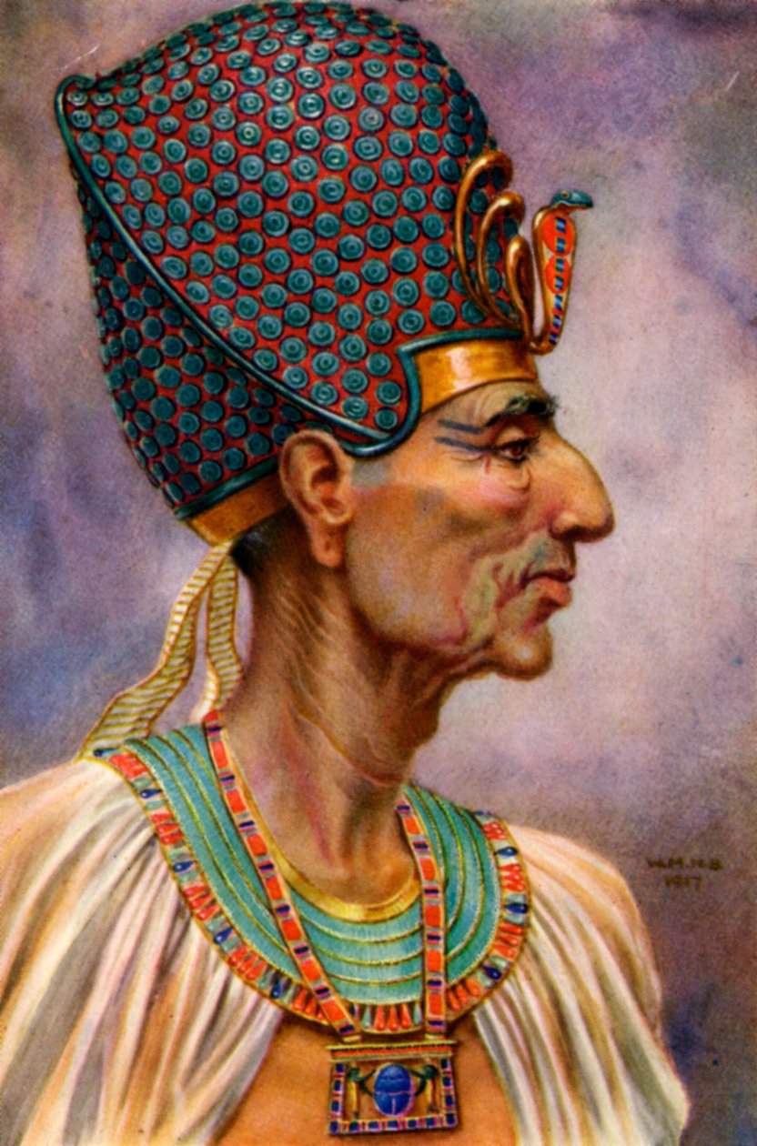 Ramzes II, starożytny egipski faraon z XIX dynastii, XIII wiek pne 1926. autorstwa Winifred Mabel Brunton