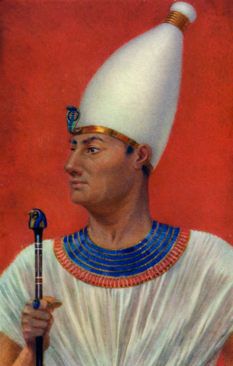 Totmes III, starożytny egipski faraon z XVIII dynastii, XV wpne 1926. autorstwa Winifred Mabel Brunton