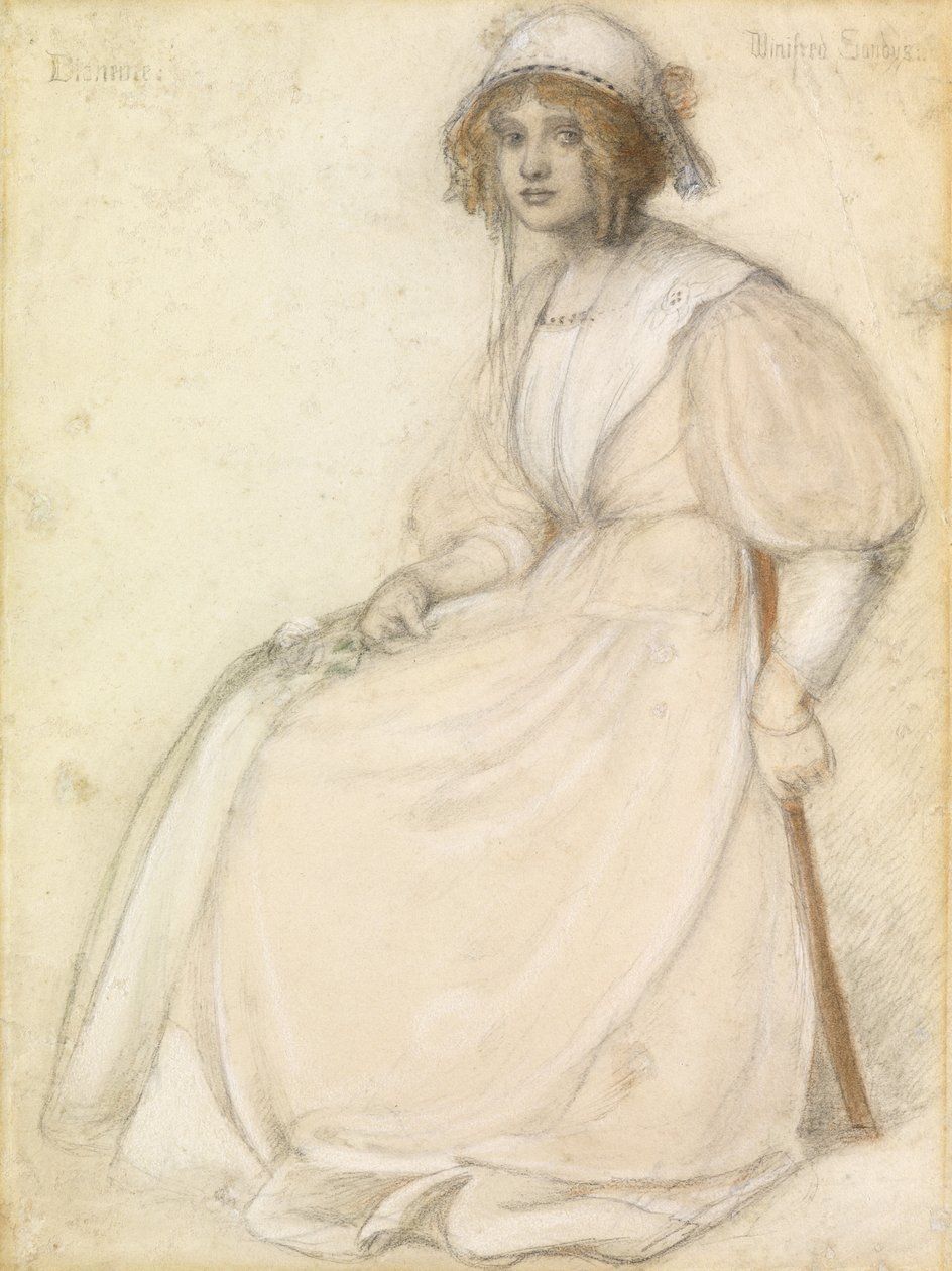 Dianeme (pastel na papierze) autorstwa Winifred Sandys