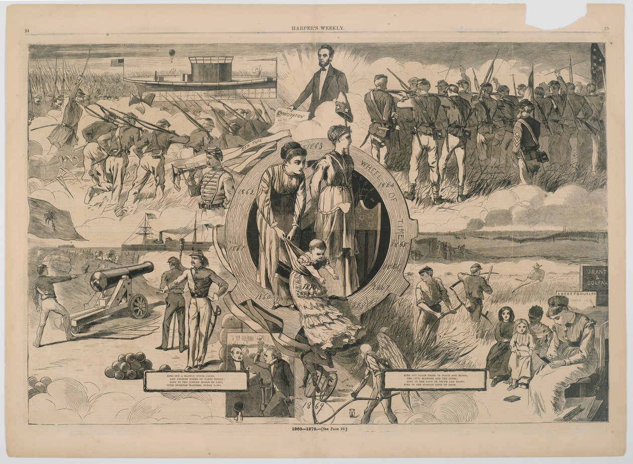 1860-1870, z tygodnika Harpers Weekly, 1870 (drewno) autorstwa Winslow Homer