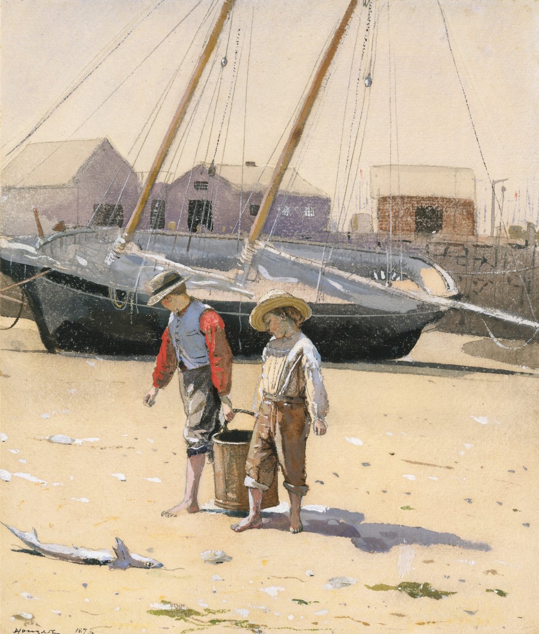 Kosz małży autorstwa Winslow Homer