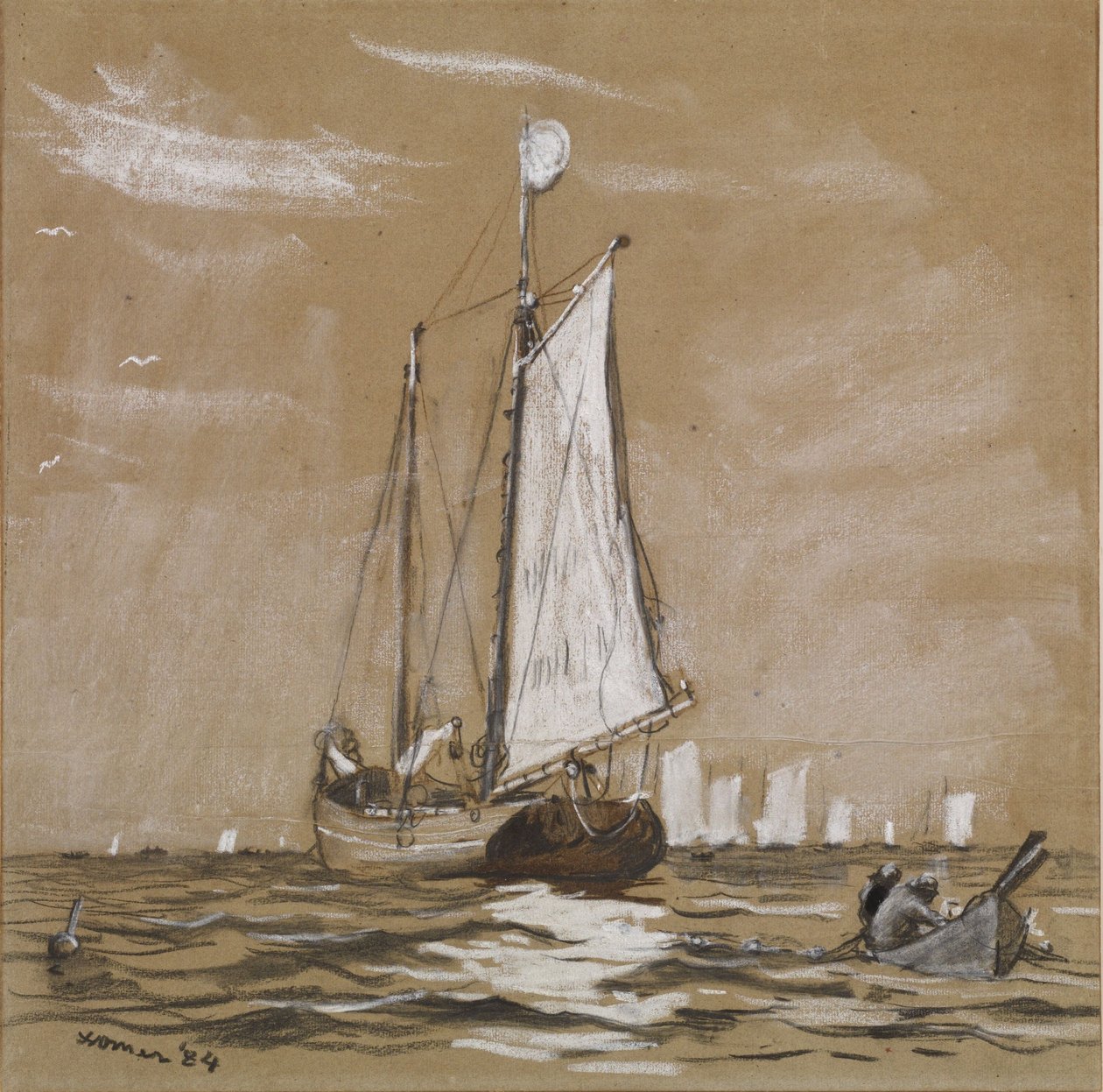 Szkuner wędkarski autorstwa Winslow Homer