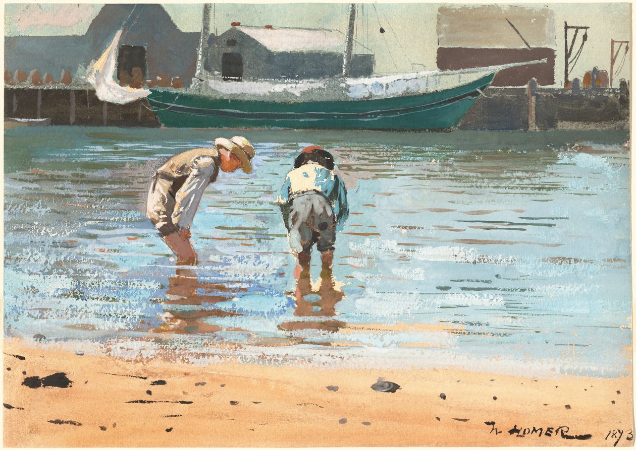 Chłopcy brodzący autorstwa Winslow Homer