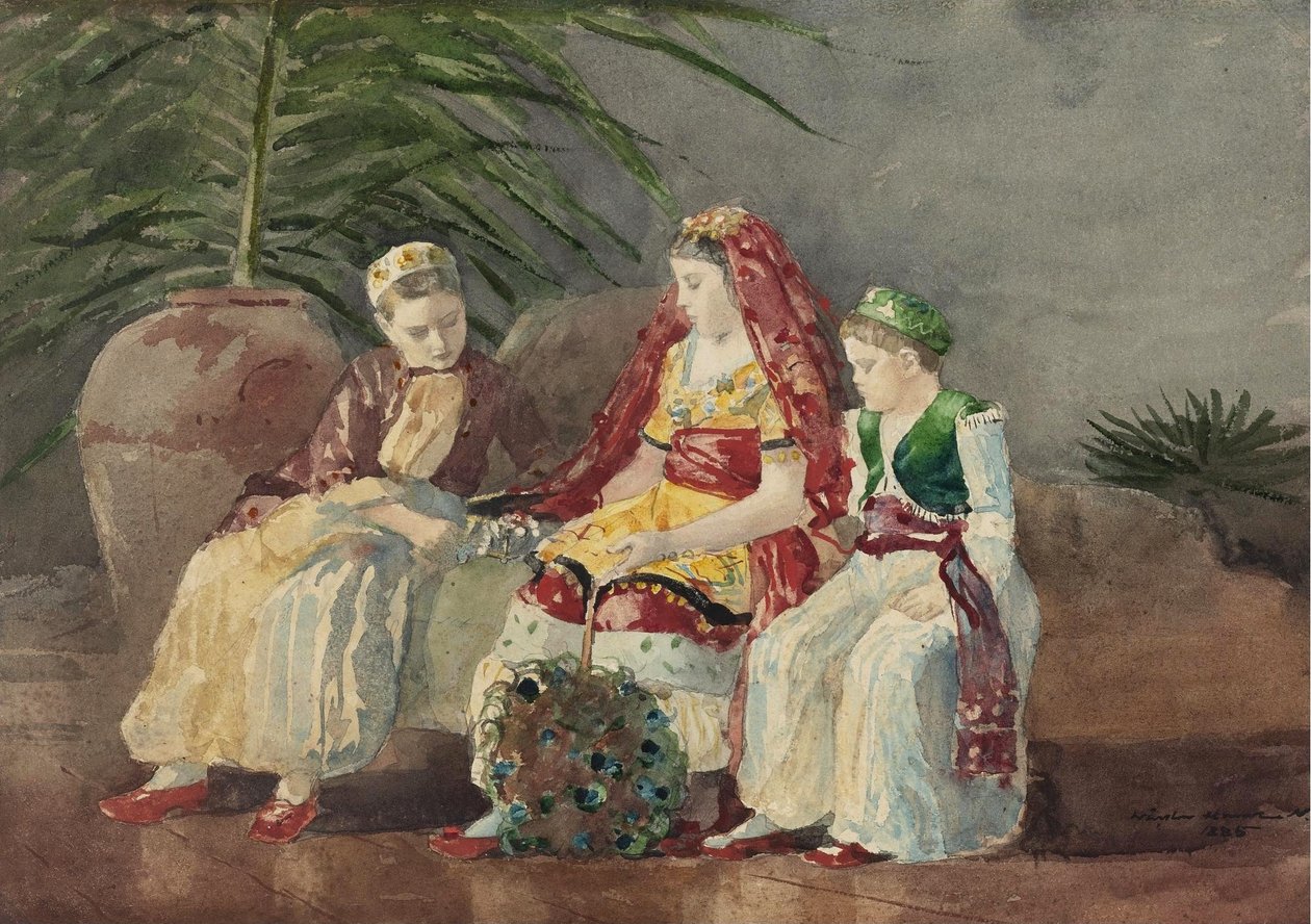 Dzieci pod palmą autorstwa Winslow Homer