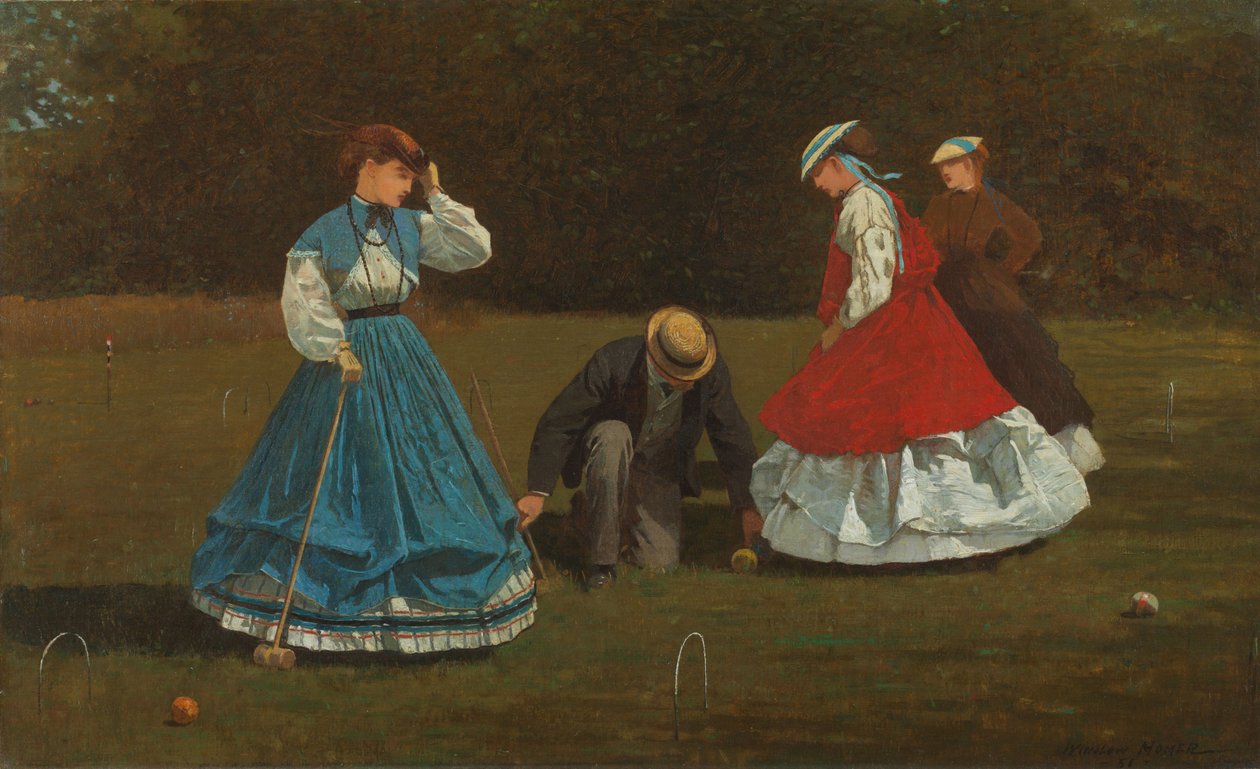 Scena krokieta autorstwa Winslow Homer