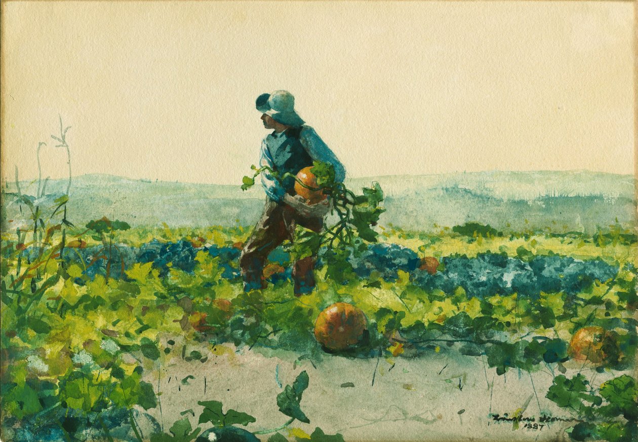 Aby zostać chłopcem z farmy autorstwa Winslow Homer