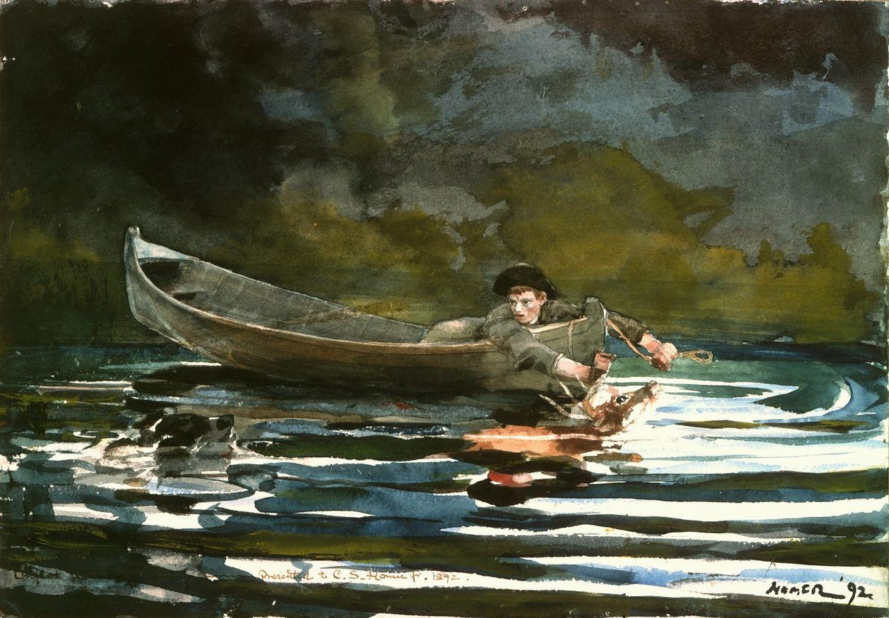Ogar i myśliwy autorstwa Winslow Homer