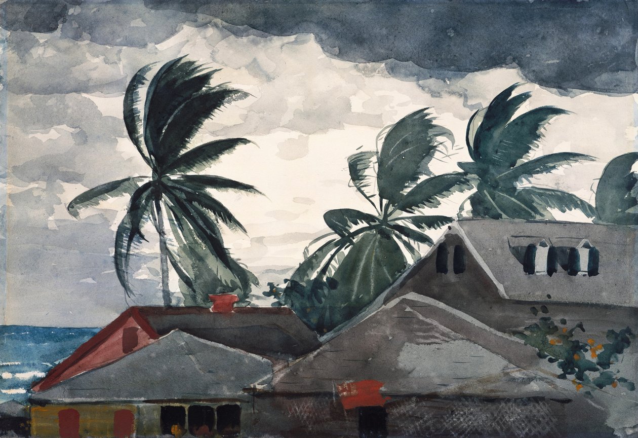 Huragan, Bahamy autorstwa Winslow Homer