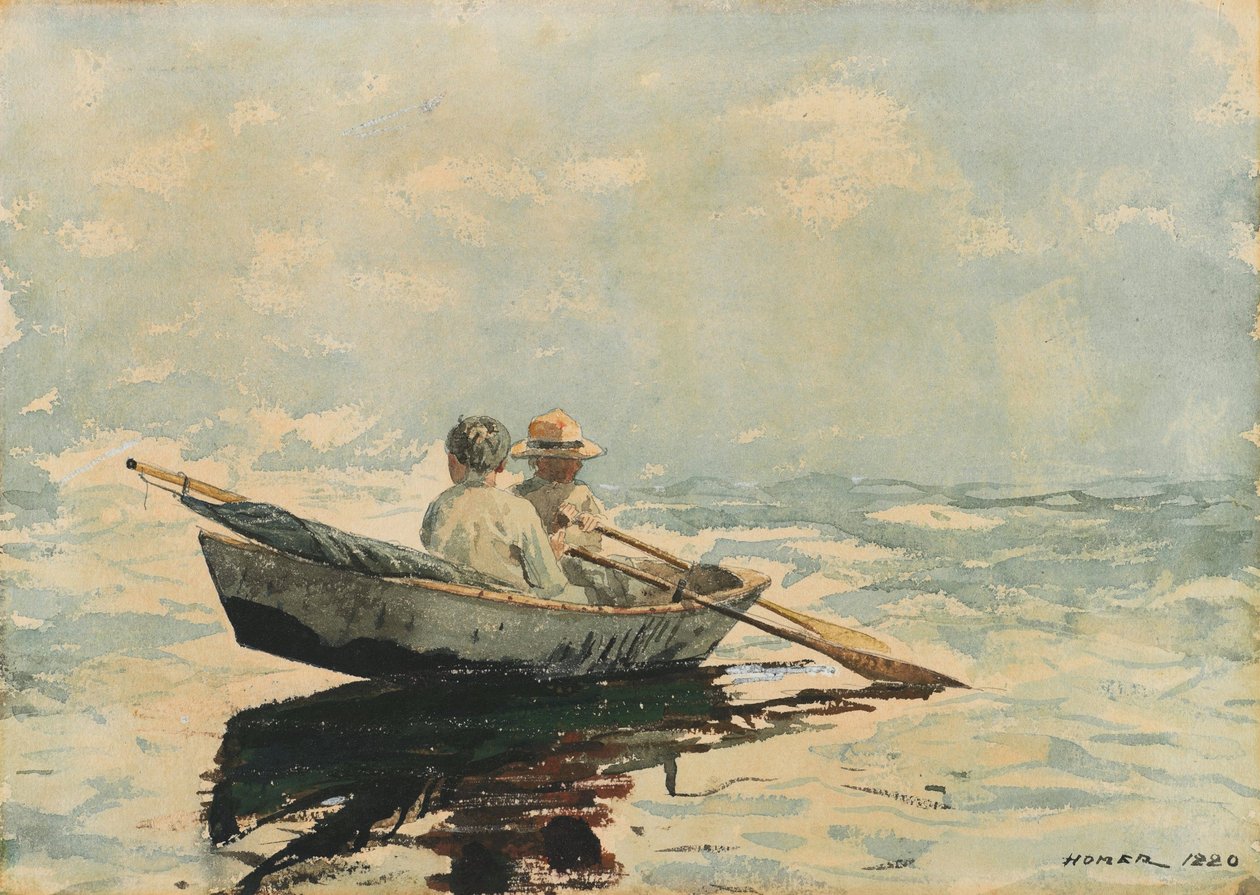 Łódź wiosłowa autorstwa Winslow Homer