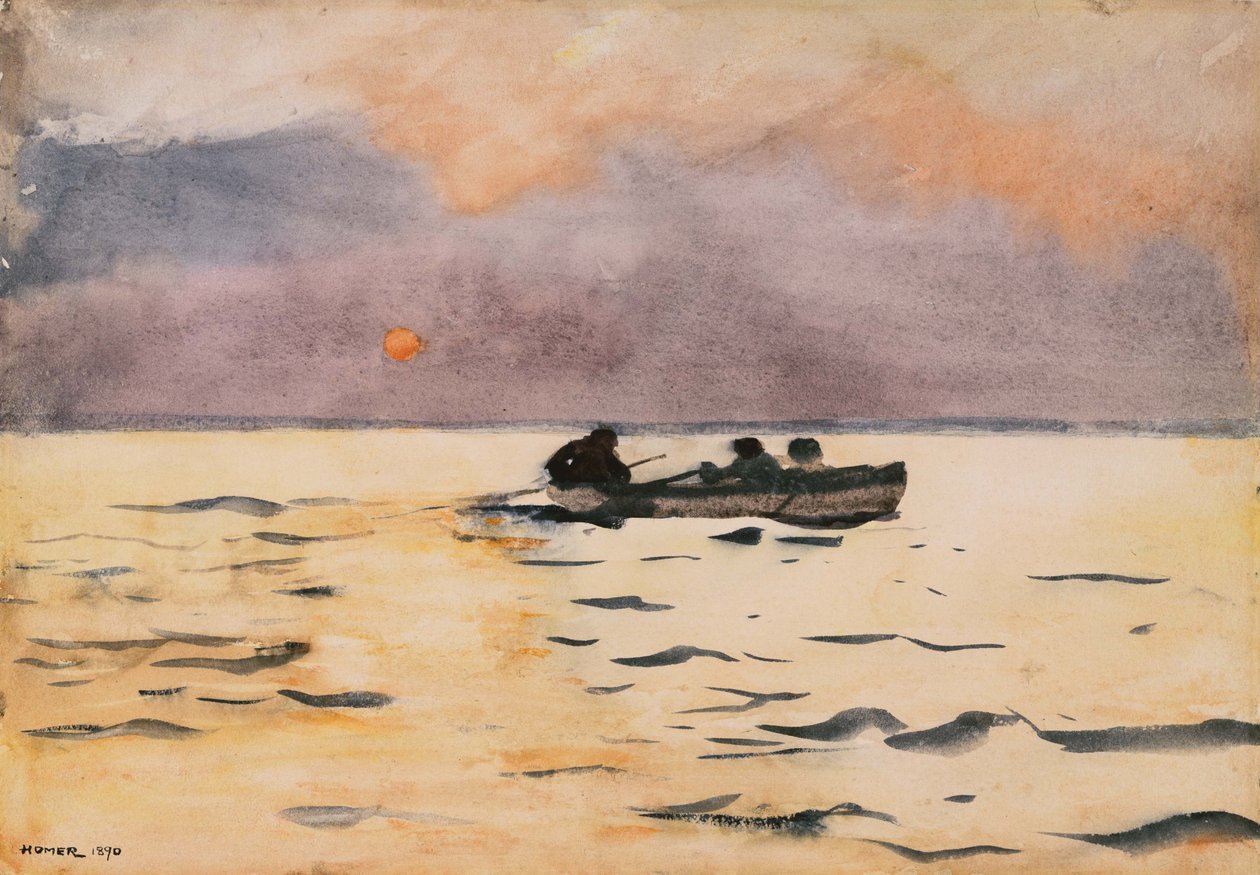 Wioślarstwo autorstwa Winslow Homer