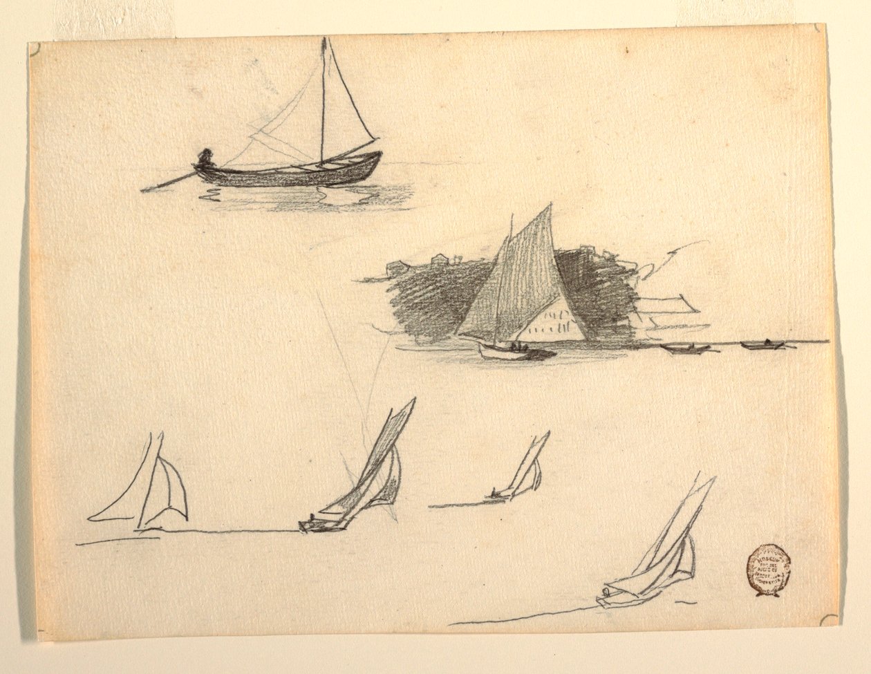 Sześć badań żaglówek autorstwa Winslow Homer