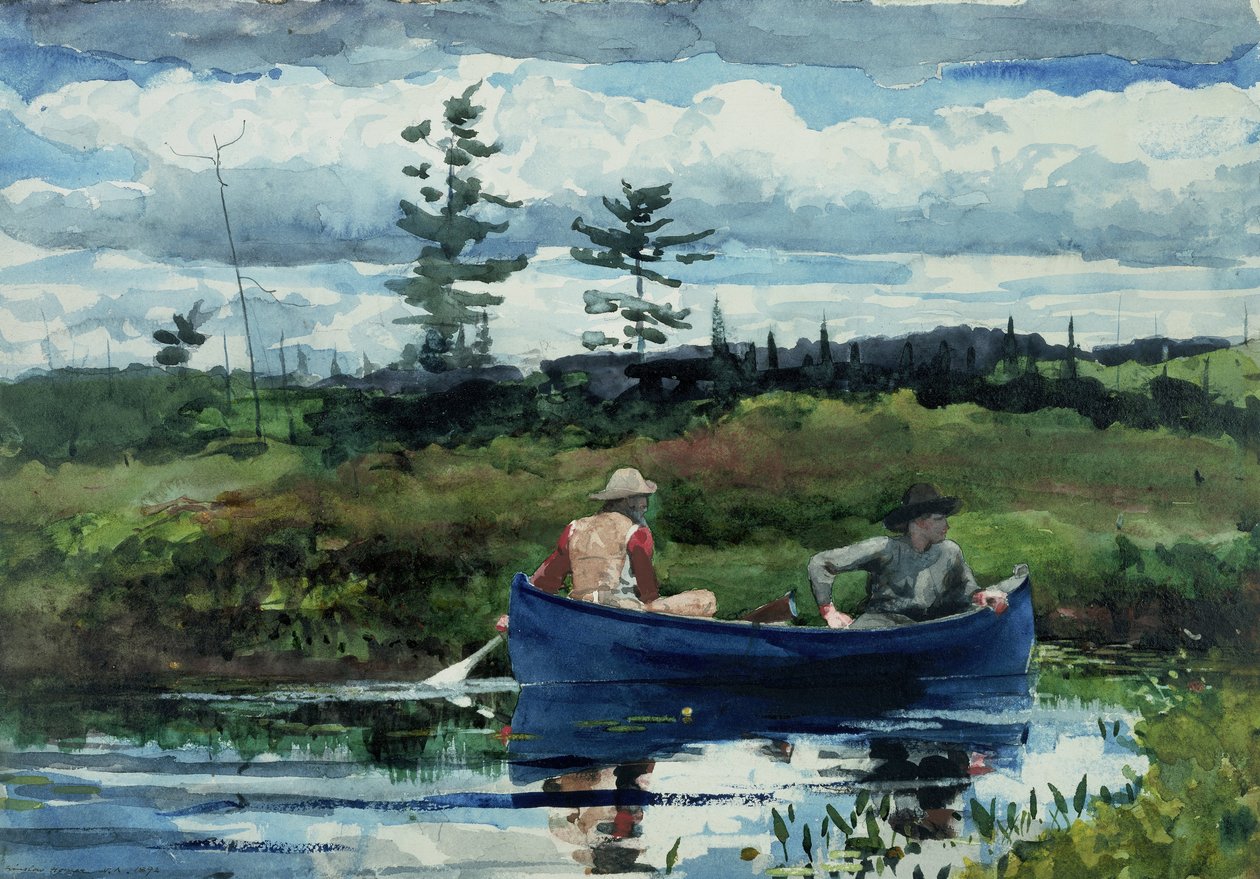 Niebieska łódź autorstwa Winslow Homer