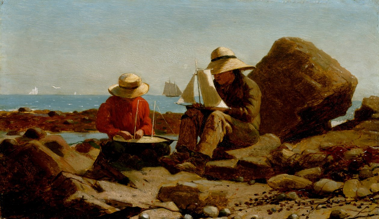 Budowniczowie łodzi autorstwa Winslow Homer