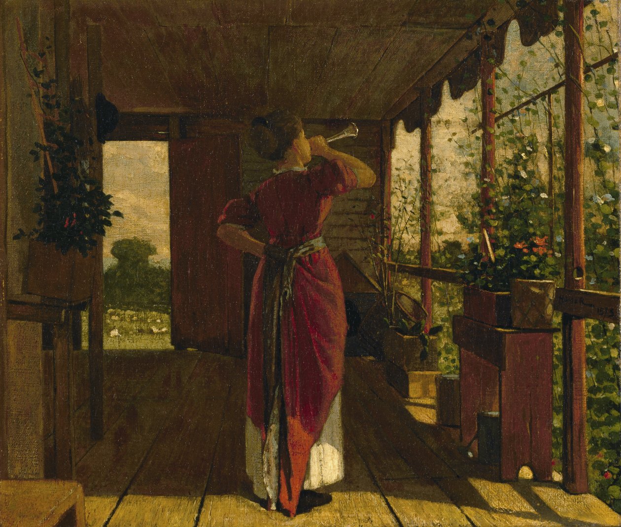 Róg obiadowy, 1873 autorstwa Winslow Homer