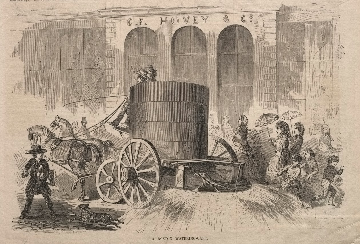 Bostoński wózek na wodę, 1857. autorstwa Winslow Homer