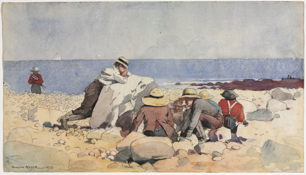 Małże do pieczenia, 1873. autorstwa Winslow Homer
