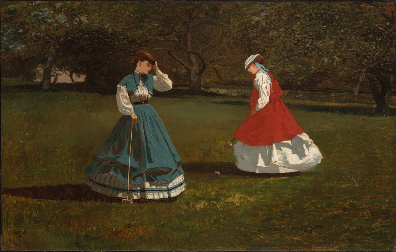 Partia krokieta autorstwa Winslow Homer
