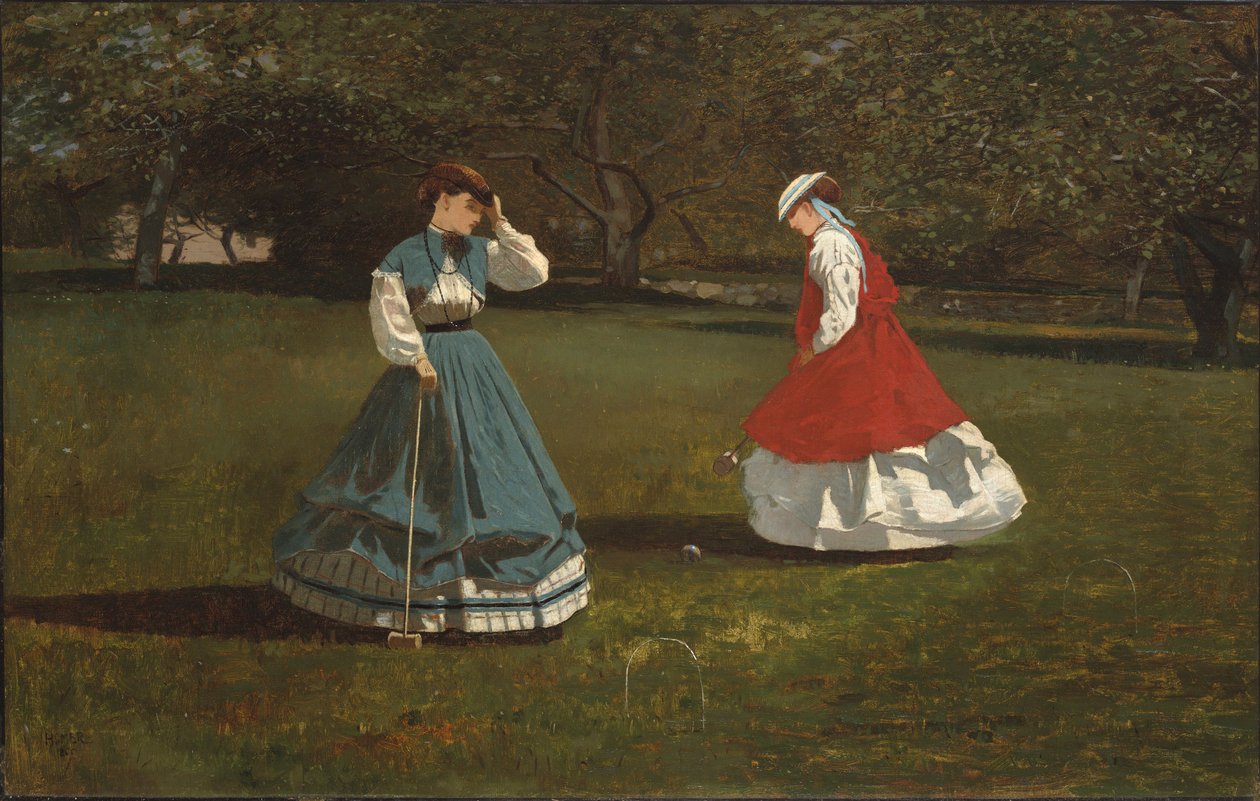 Gra w krokieta autorstwa Winslow Homer