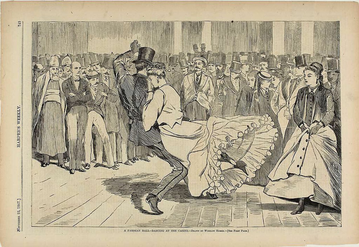Paryski taniec w kasynie autorstwa Winslow Homer