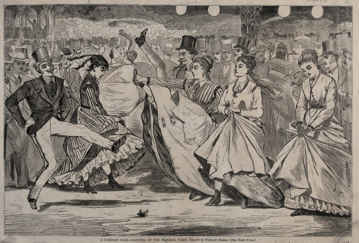 Paryski bal – Taniec w Mabille w Paryżu autorstwa Winslow Homer