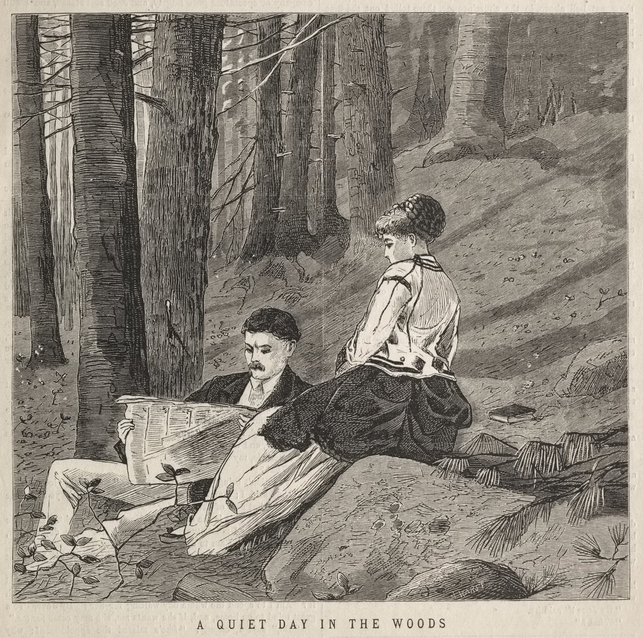 Spokojny dzień w lesie autorstwa Winslow Homer