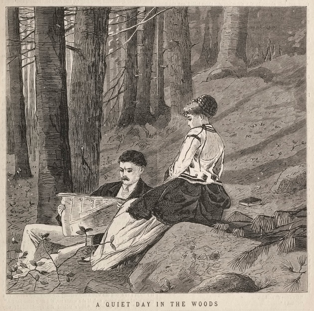 Spokojny dzień w lesie, 1870. autorstwa Winslow Homer