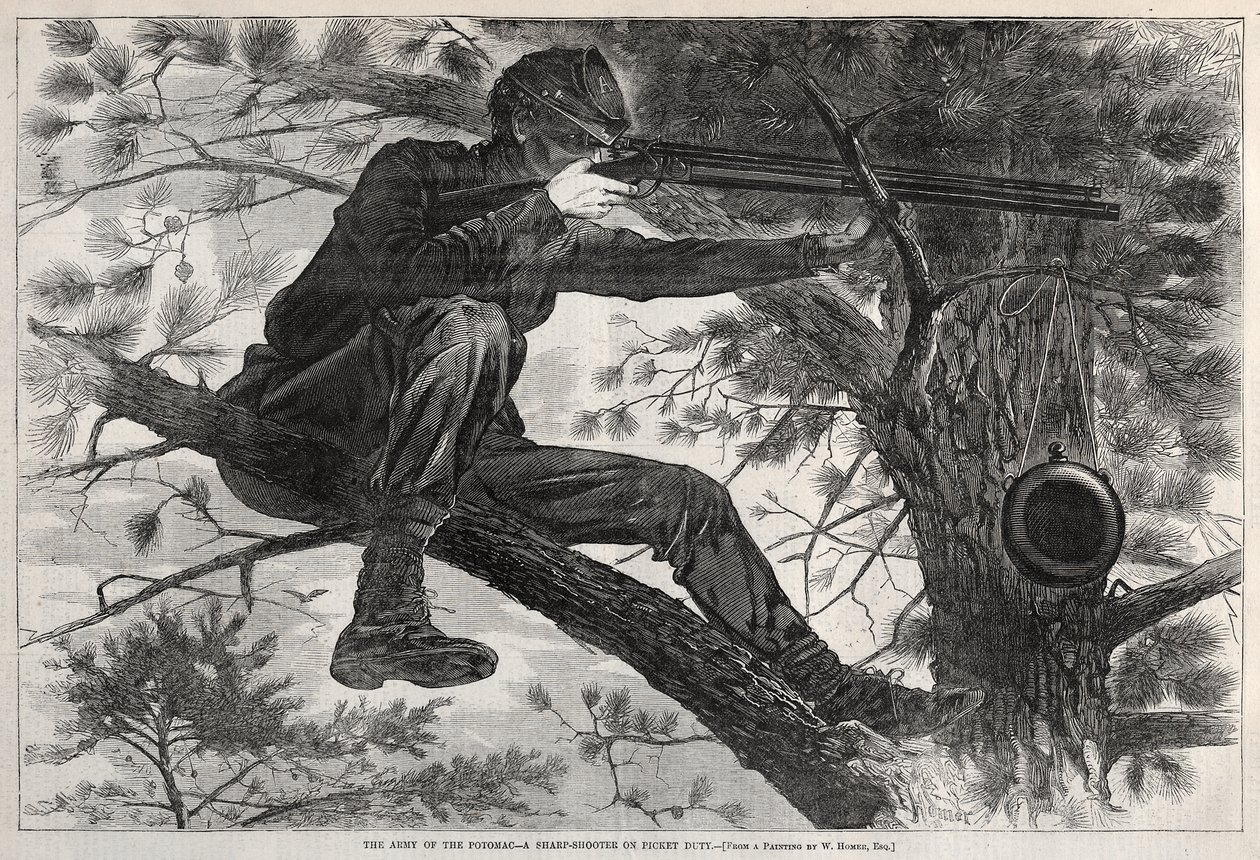 Strzelec wyborowy na warcie autorstwa Winslow Homer