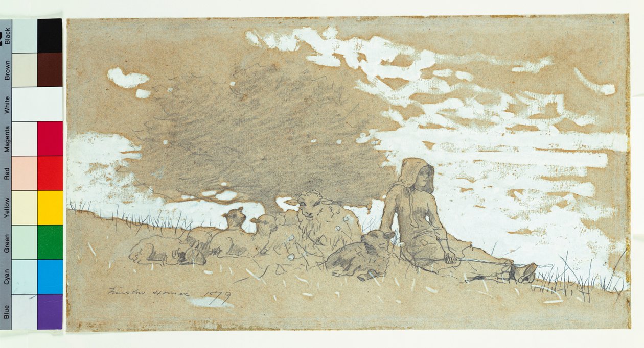 Pasterka, 1879 autorstwa Winslow Homer