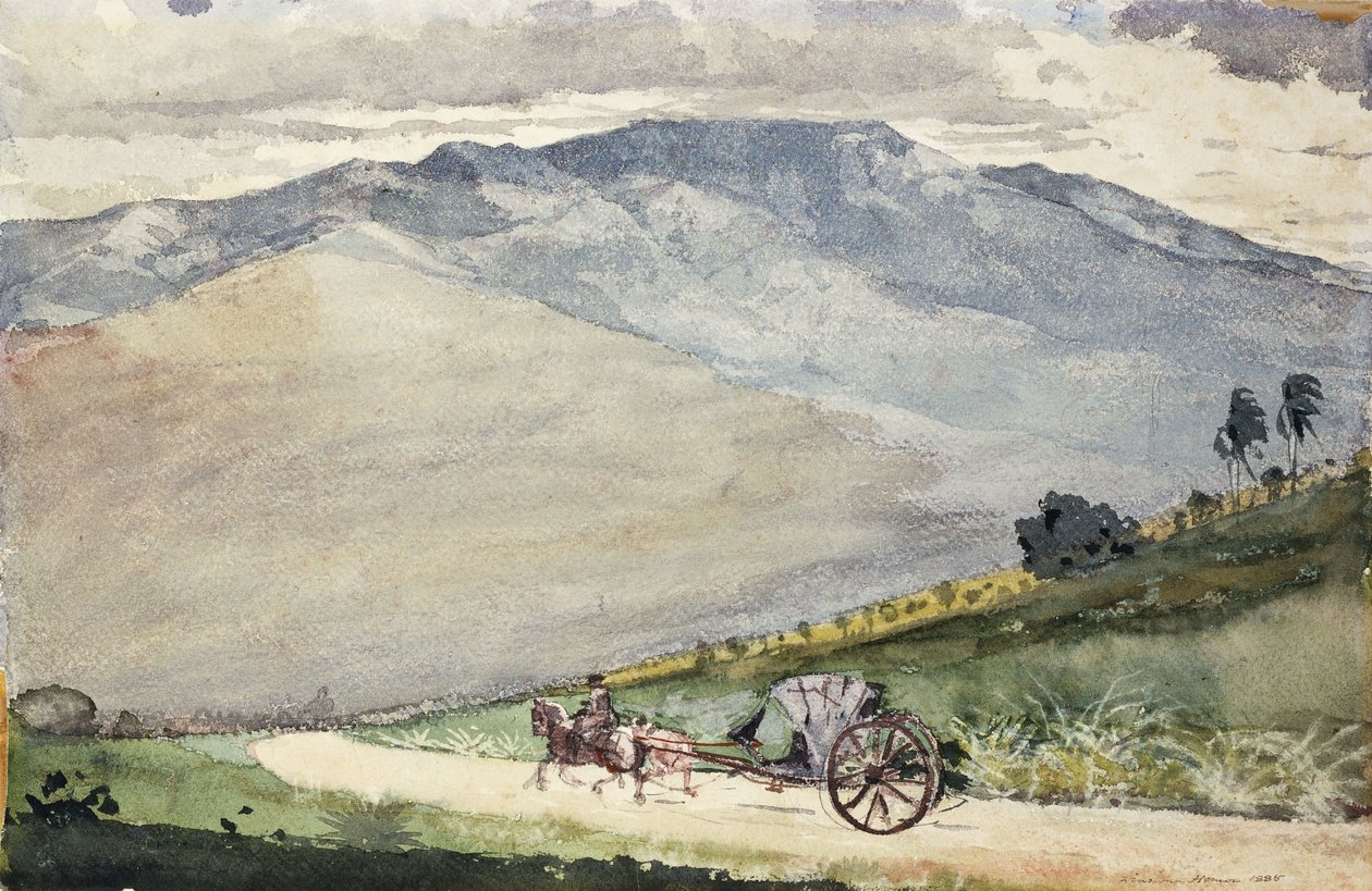 Volante na górskiej drodze, Kuba, 1885 autorstwa Winslow Homer
