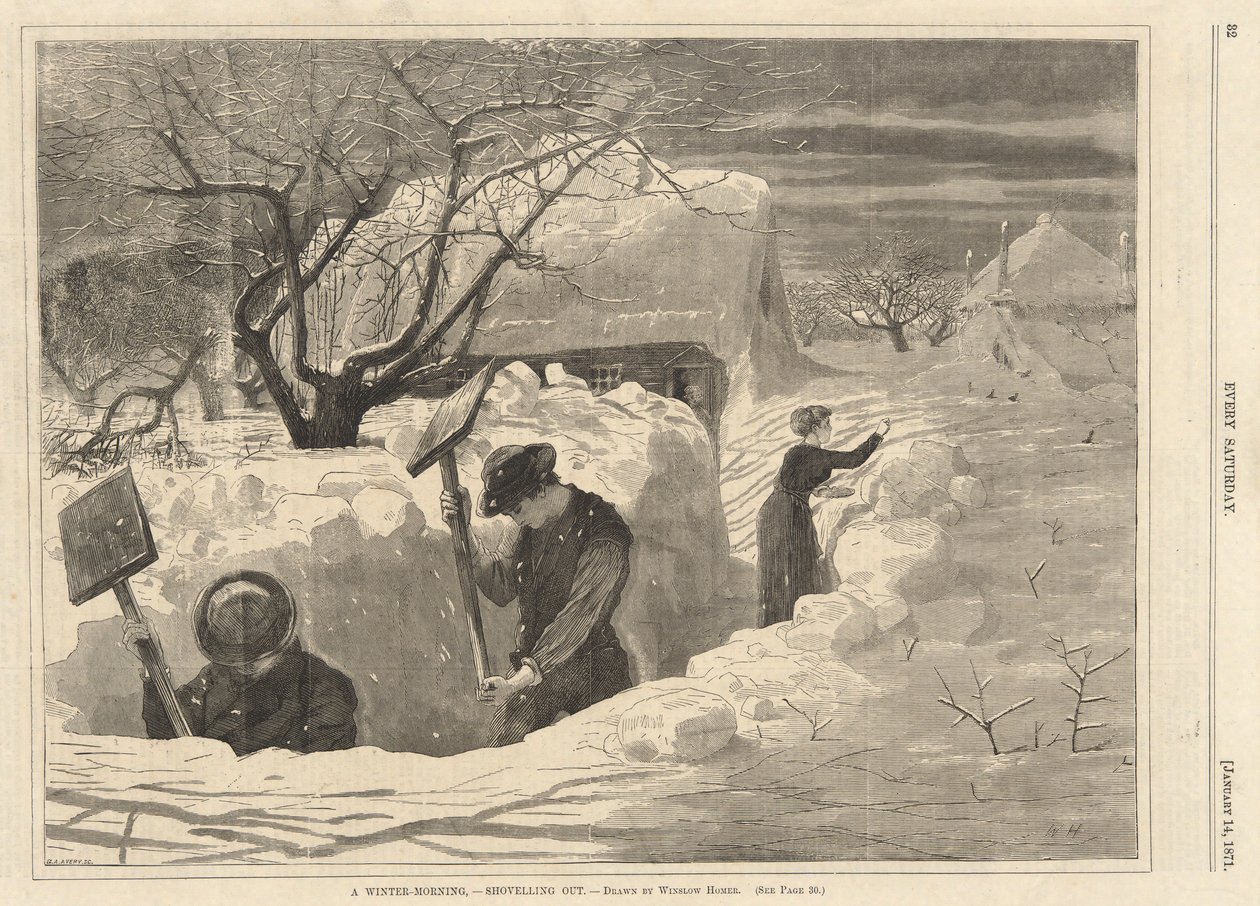 Zimowy poranek autorstwa Winslow Homer