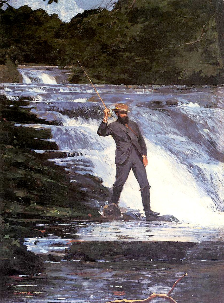 Wędkarz, 1874 autorstwa Winslow Homer