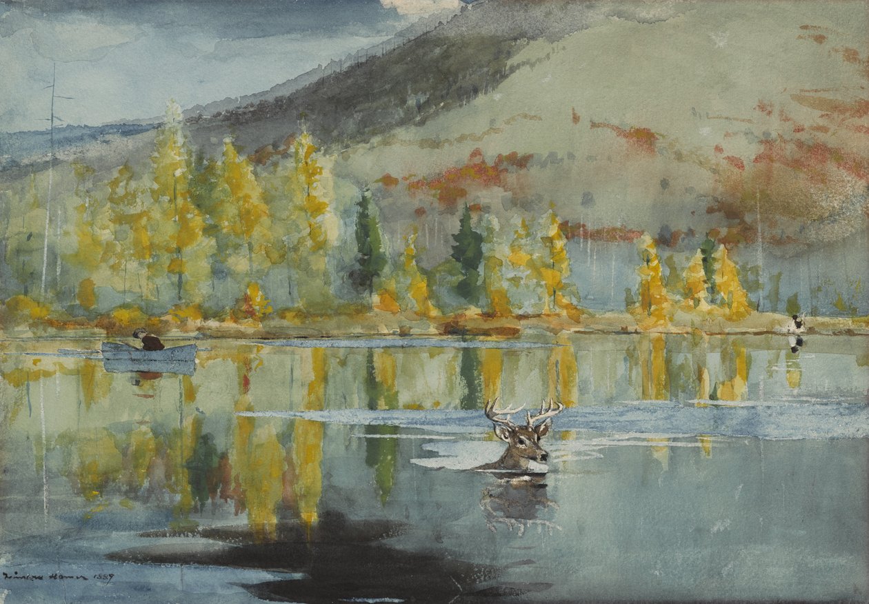 Październikowy dzień, 1889 r. autorstwa Winslow Homer