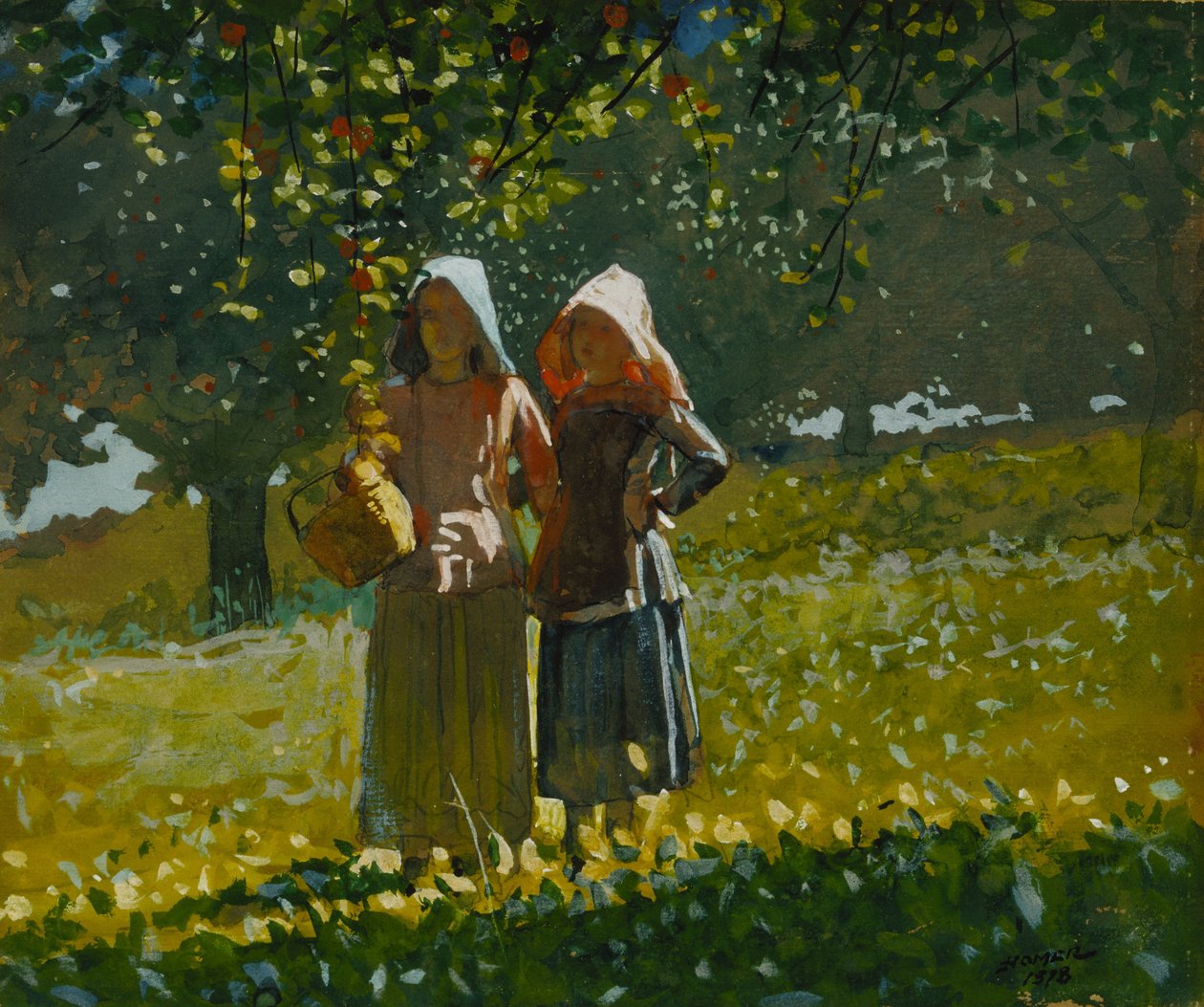 Zbieranie jabłek autorstwa Winslow Homer