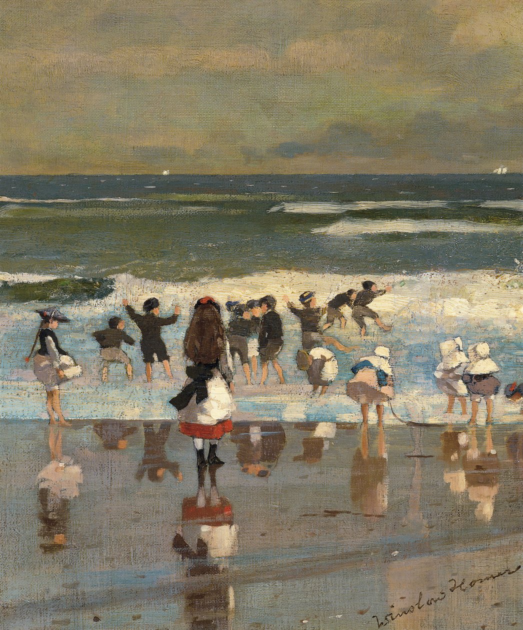 Scena na plaży autorstwa Winslow Homer