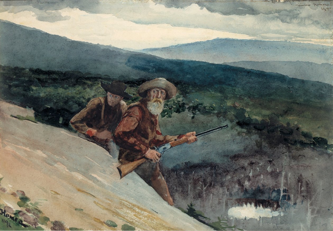 Polowanie na niedźwiedzie, Prospect Rock autorstwa Winslow Homer