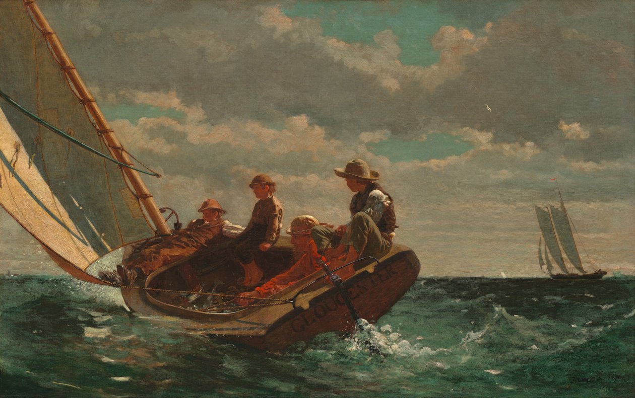 Wiatr w górę (pogodny wiatr) autorstwa Winslow Homer