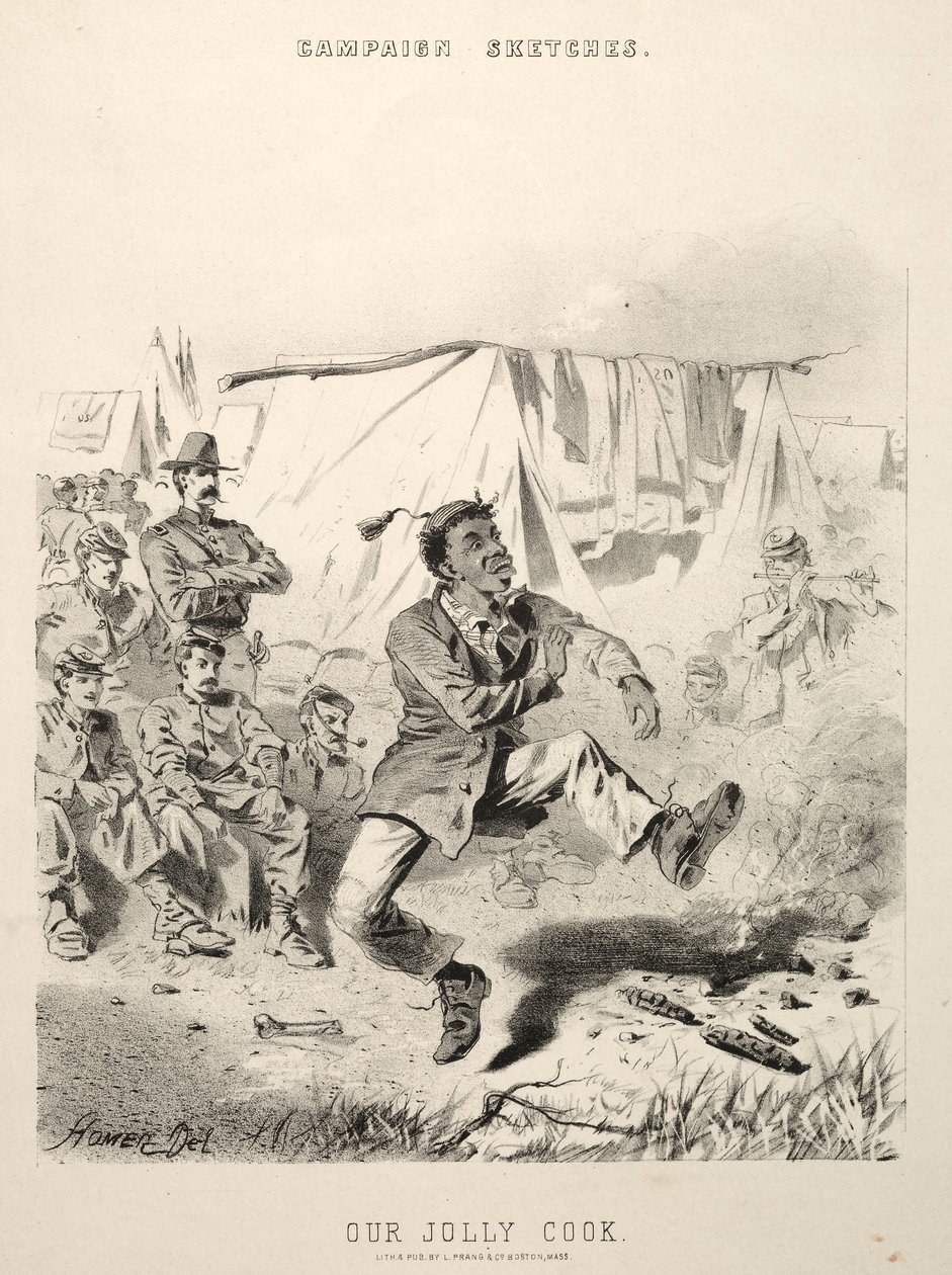 Szkice z kampanii: Nasz wesoły kucharz autorstwa Winslow Homer