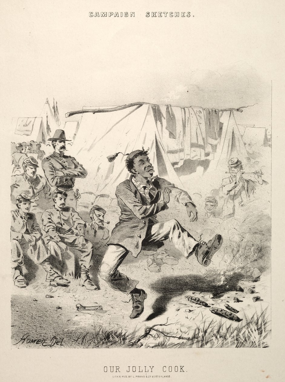 Szkice kampanii: Nasz wesoły kucharz, 1863. autorstwa Winslow Homer