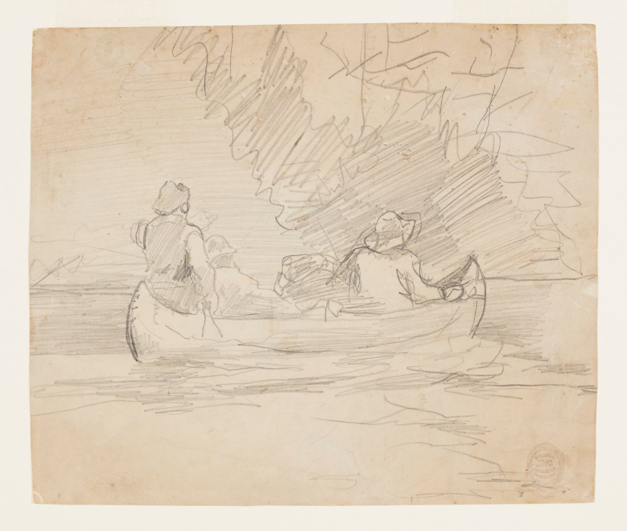 Kajak z trzema mężczyznami autorstwa Winslow Homer