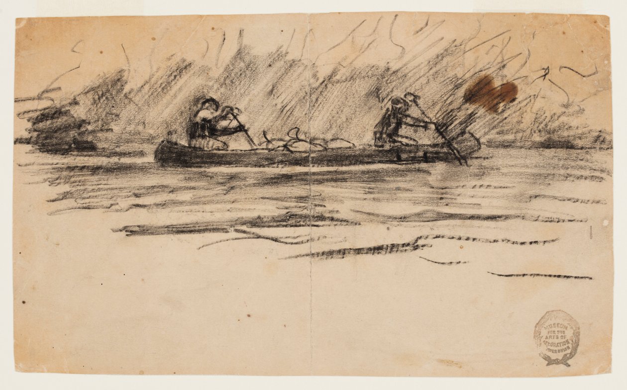 Kajak z dwoma mężczyznami autorstwa Winslow Homer