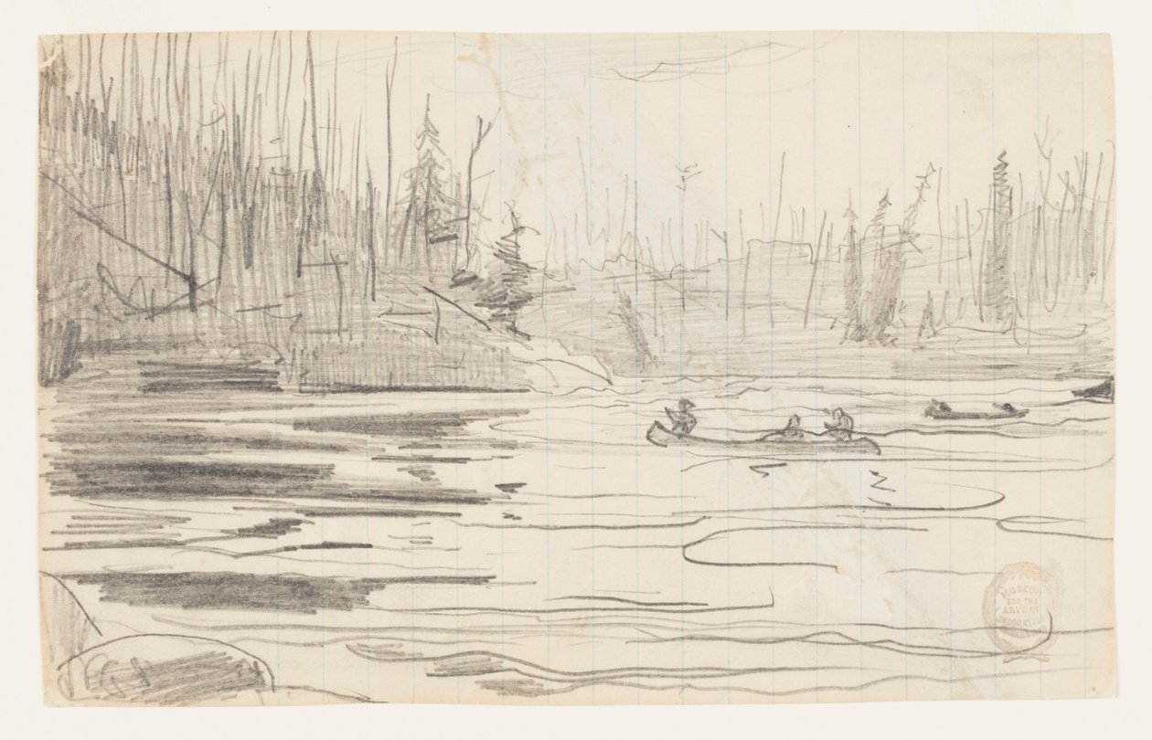 Kajaki na jeziorze autorstwa Winslow Homer