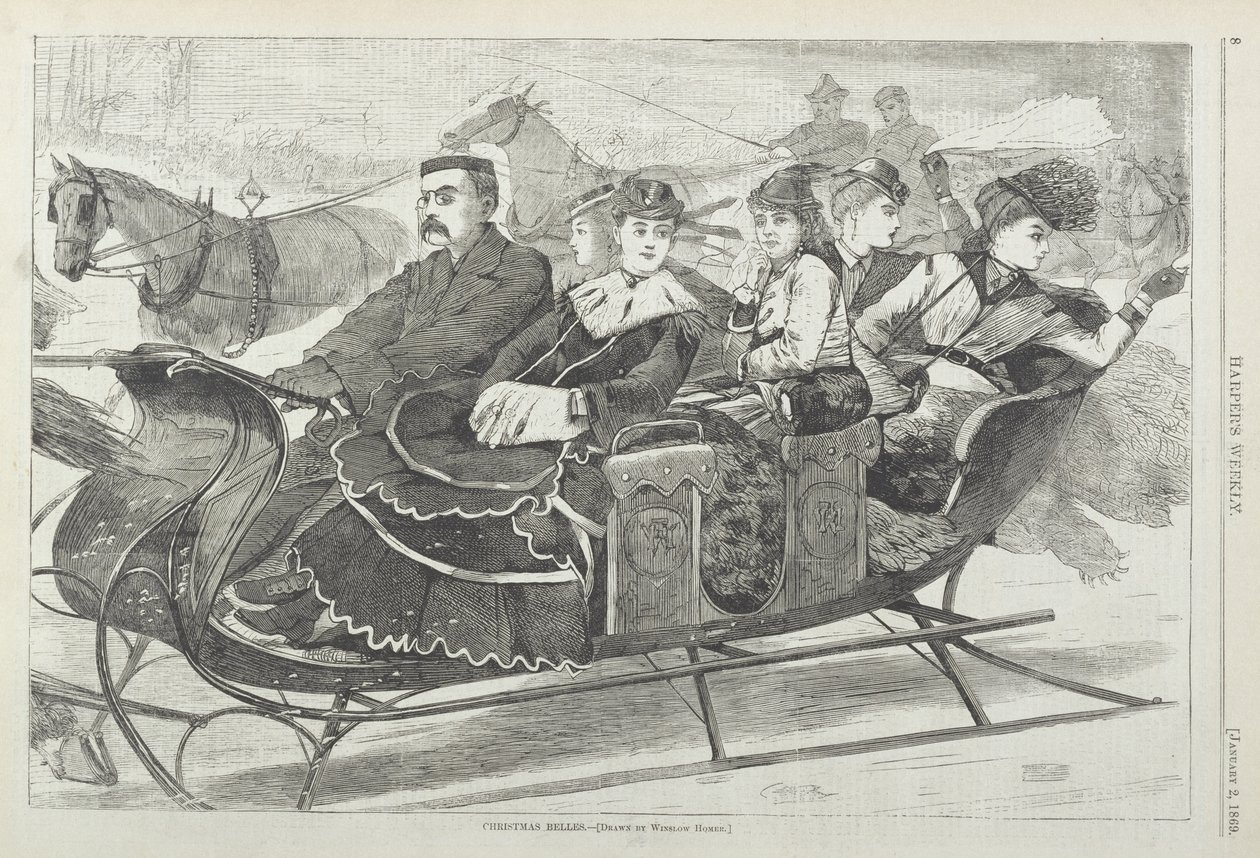 Boże Narodzenie Belles autorstwa Winslow Homer