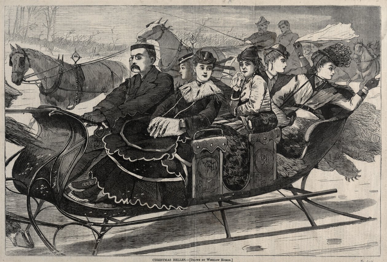 Dzwonki bożonarodzeniowe, 1869. autorstwa Winslow Homer
