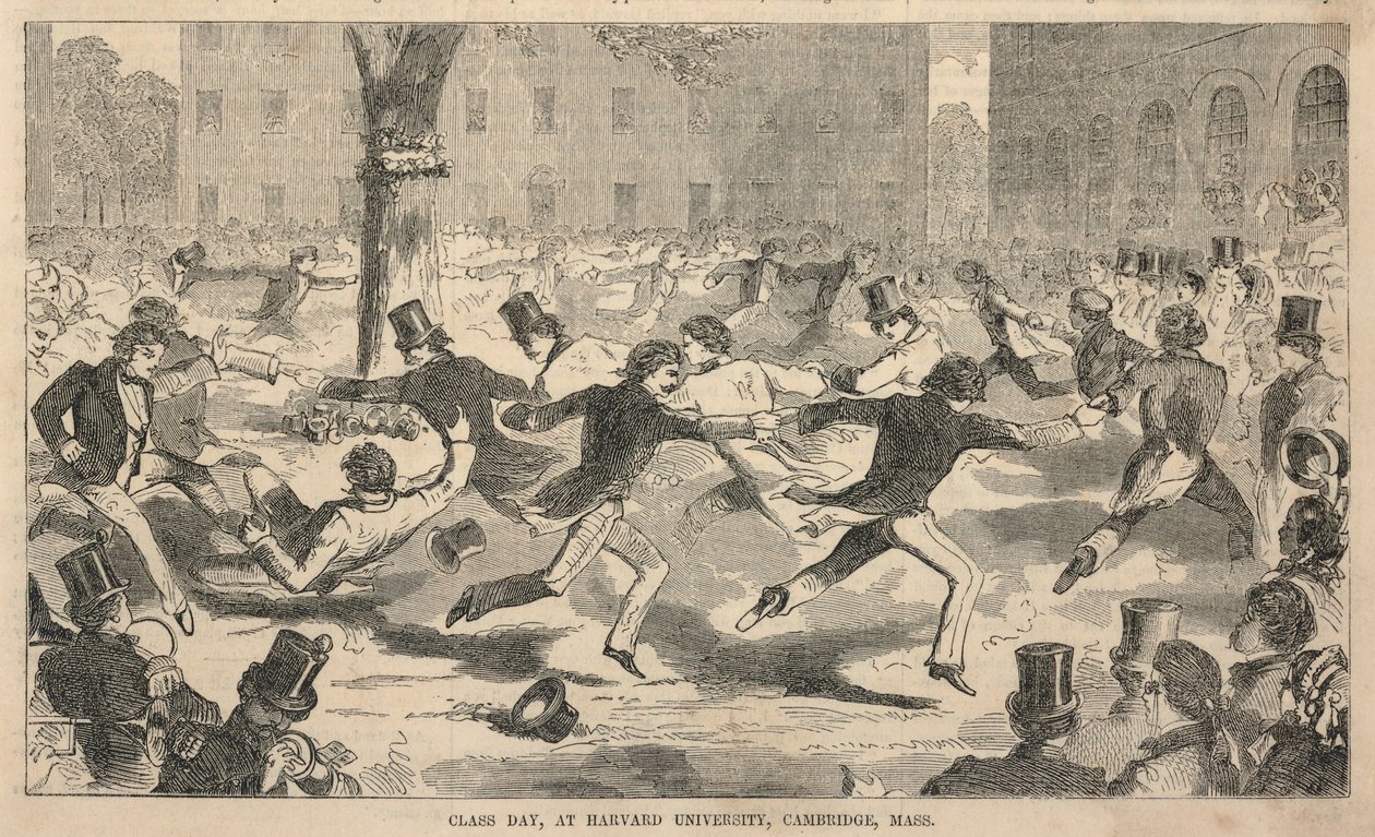 Dzień zajęć na Uniwersytecie Harvarda, Cambridge, Mass., z Ballou
