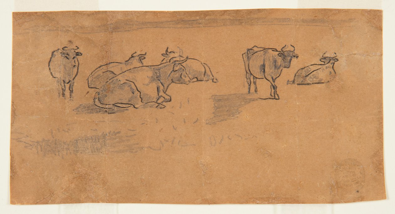 Krowy na pastwisku autorstwa Winslow Homer