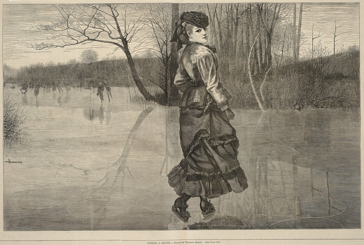 Cięcie figury, z każdej soboty, 4 lutego 1871 r. autorstwa Winslow Homer