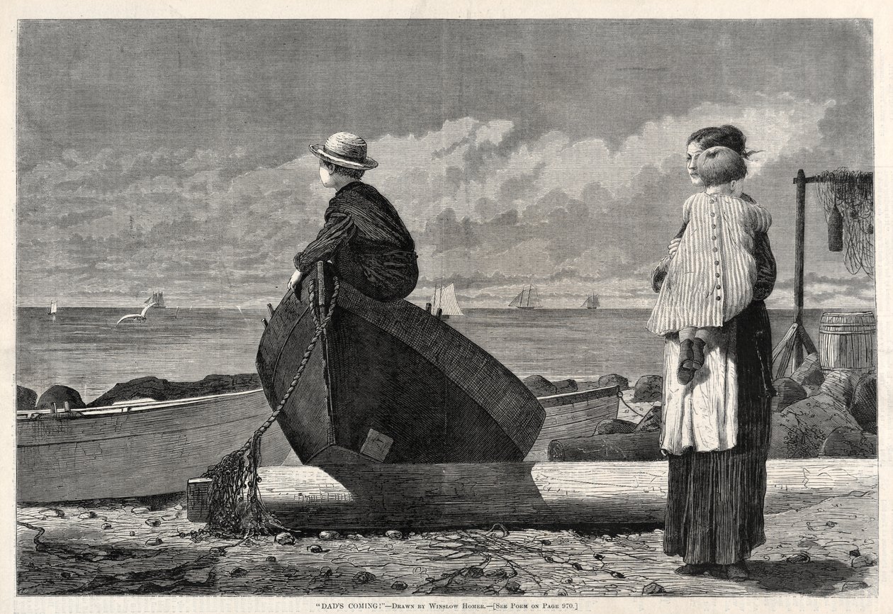 „Tata idzie!” autorstwa Winslow Homer