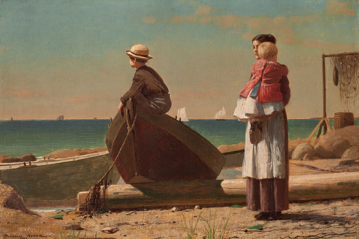 Nadchodzi tata!, 1873. autorstwa Winslow Homer
