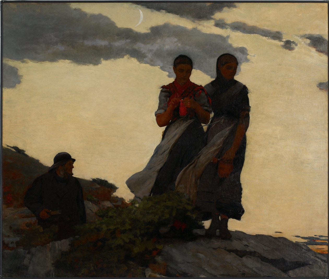 Wczesny wieczór autorstwa Winslow Homer