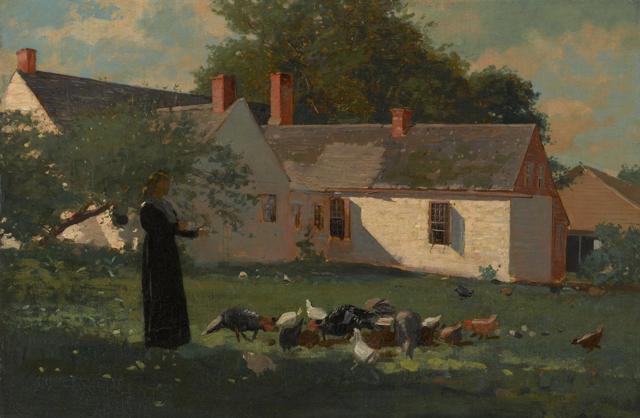 Scena z folwarku, ok. 1872-74 autorstwa Winslow Homer